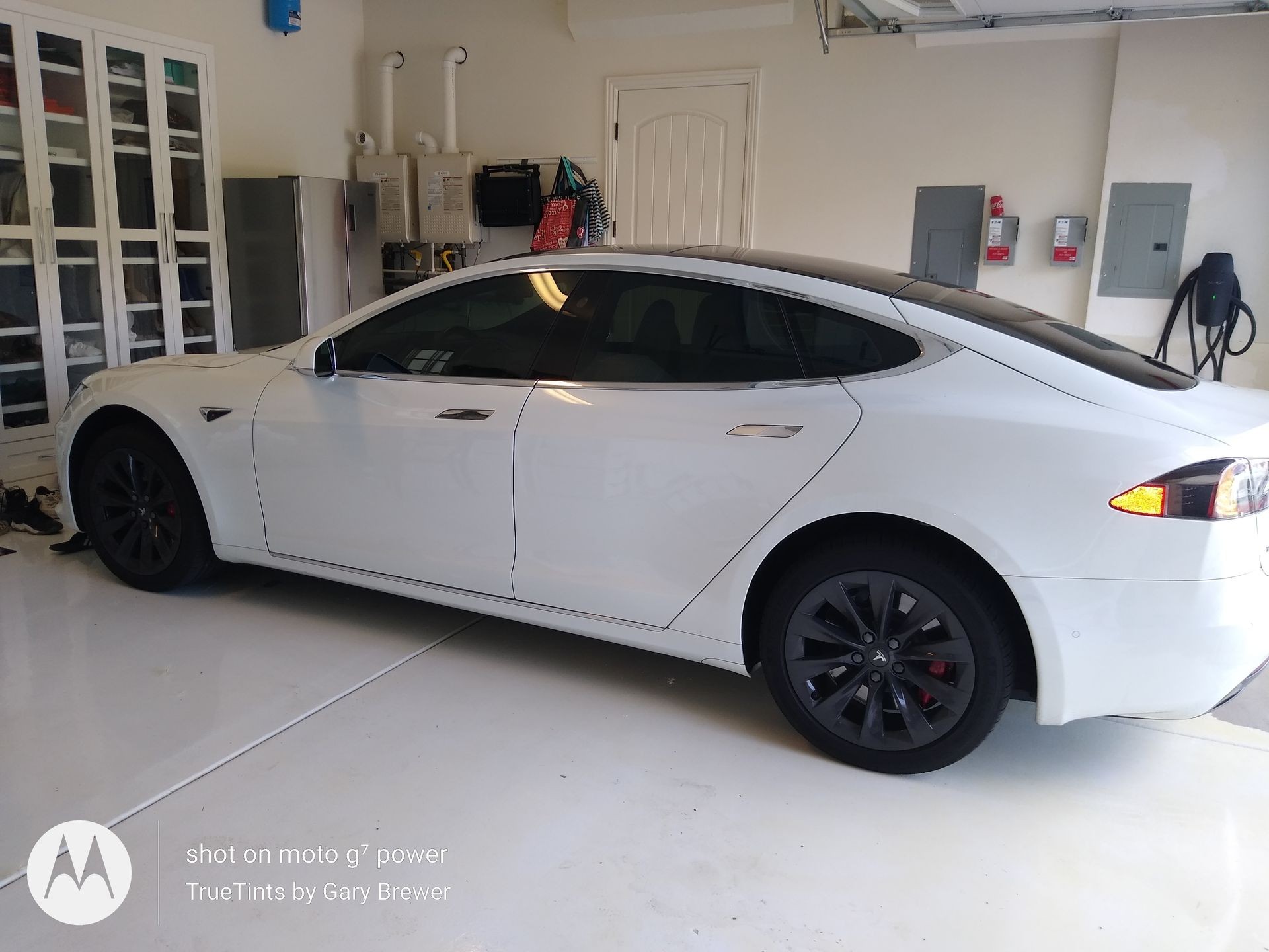 TrueTints by Gary, Mobile Automotive Window Tinting Service in San Diego County. Tinted this 2022 Tesla 3 at the customers house.